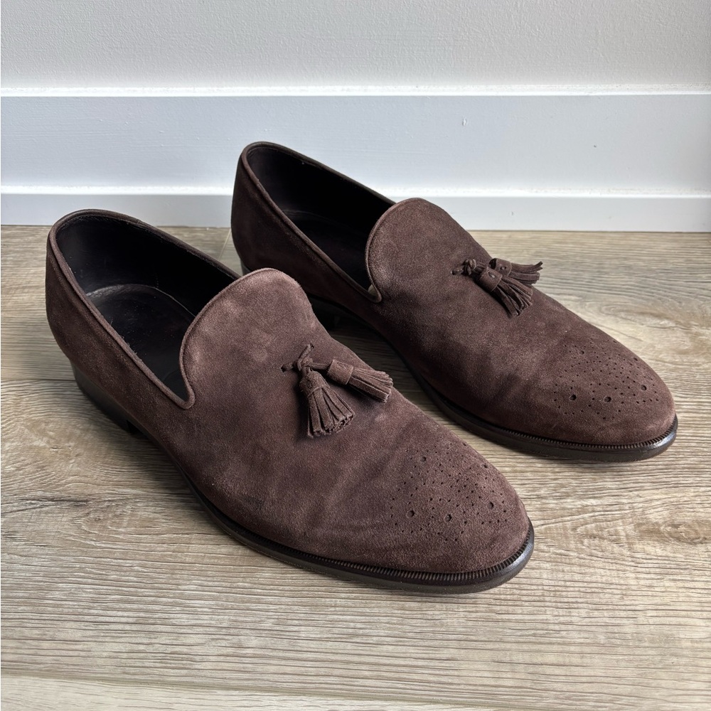 Canali 1934 Suede Tassel Loafers – US 10 (EU 43) – Made in Italy